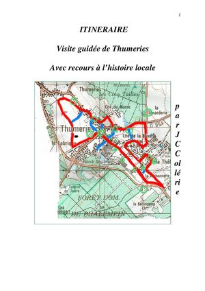 Itineraire Visite Guidee De Thumeries