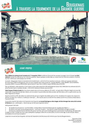 Expo Aires Bouguenais à travers la tourmente de la Grande Guerre1