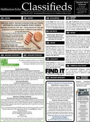 Classifieds December 11, 2018