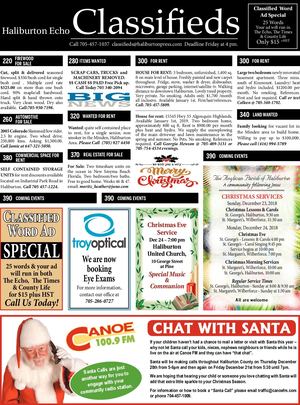 Classifieds December 18, 2018