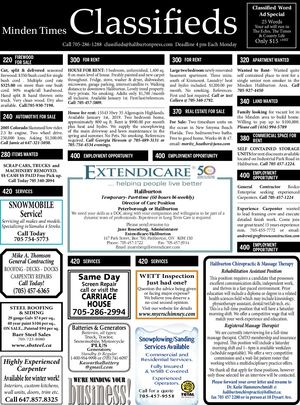 Classifieds December 20, 2018