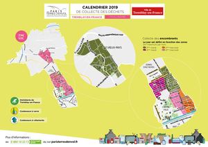 Calendrier de collecte des déchets de Tremblay-en-France zone rose - 2019
