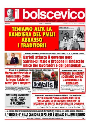 Il Bolscevico - 13 décembre 2018