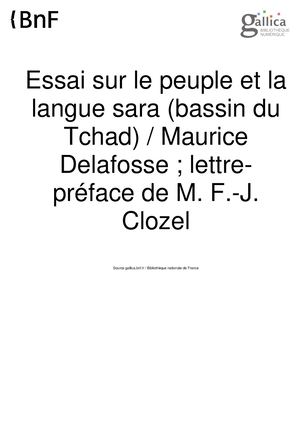 Langue Sara N0105878 Pdf 1 1dm