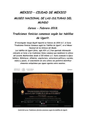 Cursos y conferencias - 2018 / 09