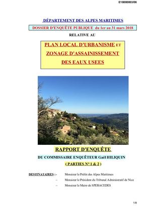 Rapport Commissaire Enqueteur