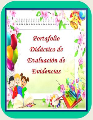 Portafolio Didáctico De Evaluación De Evidencias