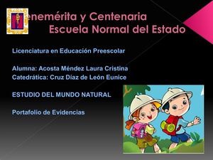 Estudio Del Mundo Natural