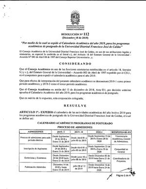 Res N° 112 Ca