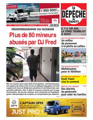 La Dépêche de Tahiti du 4 décembre 2018
