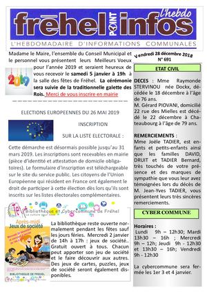 Journal municipal Fréhel.info du 28 Décembre 2018