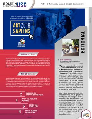 Boletín de investigación USC, Vol. 1 - N° 2.