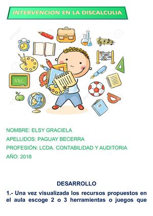 Revista Intervención en la Discalculia