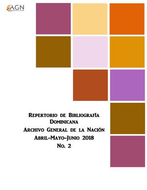 Repertorio De Bibliografía Dominicana Abril Mayo Junio 2018