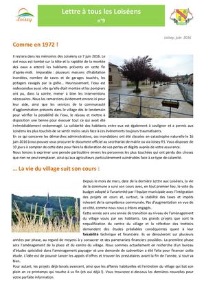 Lettre 9 Aux Loiséens