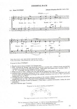 Nystedt Immortal Bach