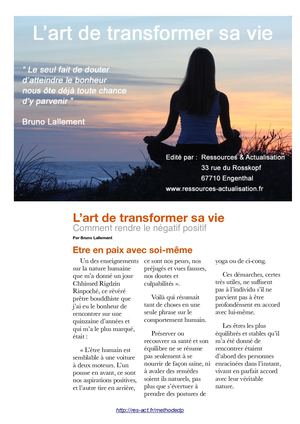 Art De Transformer Sa Vie