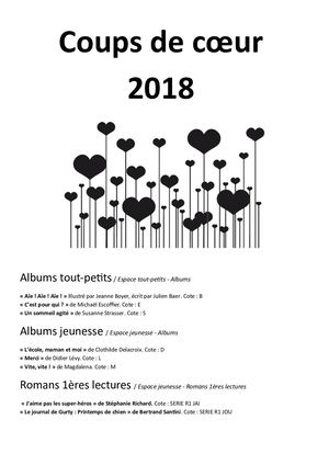 Coups De Coeur 2018