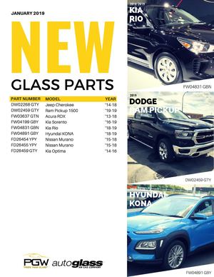 January 2019 New Glass Parts