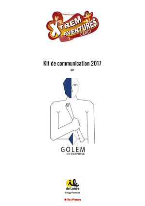 Kit De Communication Golem . Parc Xtrem Aventures Cergy