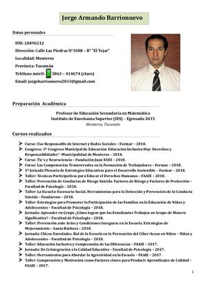 Curriculum Viate Jorge
