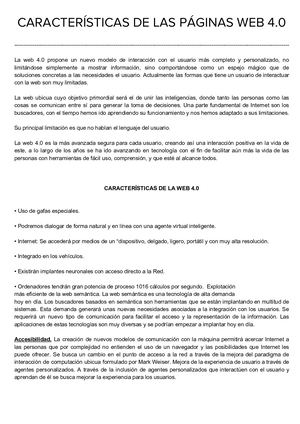 Características De Las Páginas Web 4