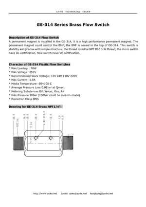 GE 314 B NPT8