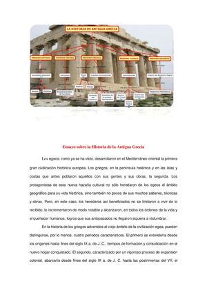Ensayo Sobre La Historia De La Antigua Grecia