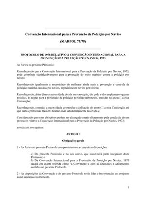 Marpol 73 78 Anexos I V