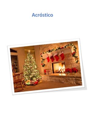 Acróstico Sobre O NATAL - 5ºB