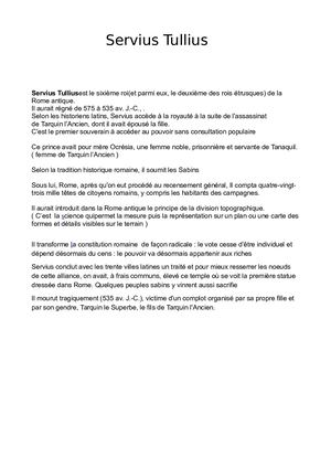SERVIUS Tulius