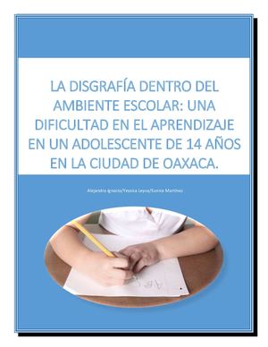 Disgrafía Proyecto Final