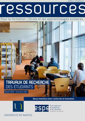 Ressources n°20 : Travaux de recherche des étudiants - Promotion 2017