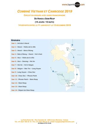 Combiné Vietnam Et Cambodge 2019