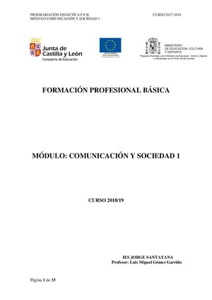 Fpb1 Comunicación Y Sociedad 2018 19