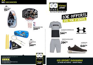 GO Sport Savanna - Flyer - Janvier 2019