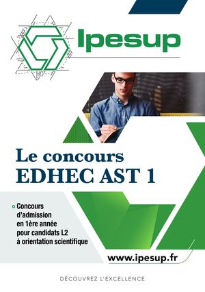 Ipesup EDHEC AST1 2018 2019