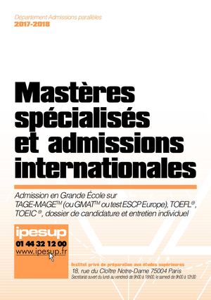 Ipesup Masteres Brochure 2017 2018