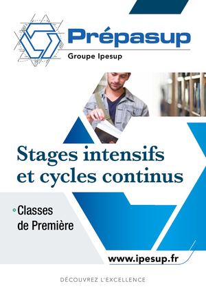 Prepasup Premieres Stages Cycles Brochure 2018 2019