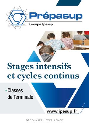 Prepasup Terminales Stages Brochures 2018 2019