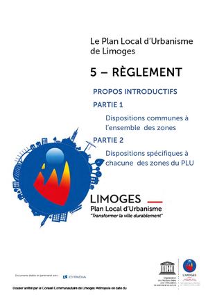 PLU - Règlement - Parties 1 et 2