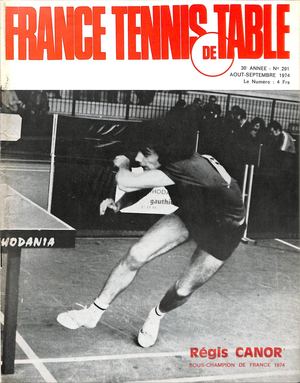 1974 08 09 291 FRANCE TENNIS DE TABLE