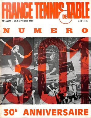 1975 08 09 301 FRANCE TENNIS DE TABLE