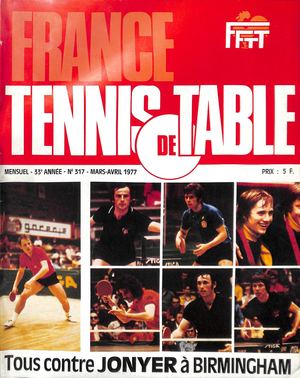 1977 03 04 317 FRANCE TENNIS DE TABLE