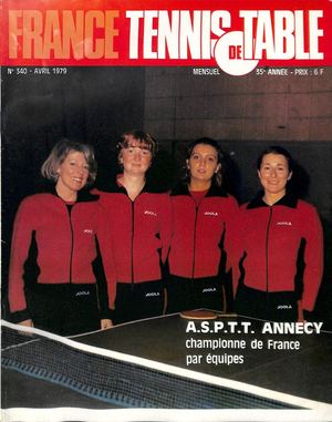 1979 04 340 FRANCE TENNIS DE TABLE