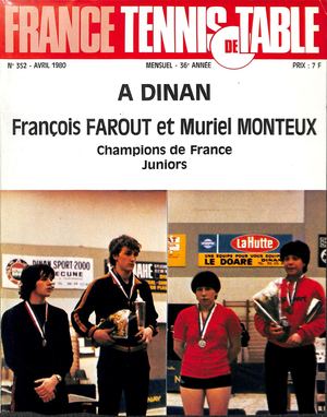 1980 04 352 FRANCE TENNIS DE TABLE