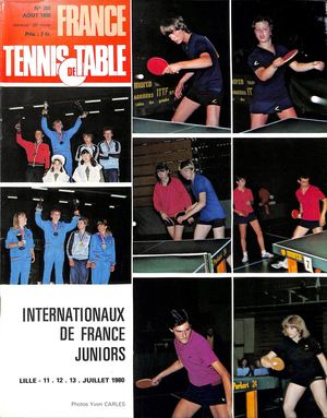 1980 08 356 FRANCE TENNIS DE TABLE