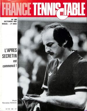 1981 10 369 FRANCE TENNIS DE TABLE