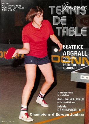 1982 09 379 FRANCE TENNIS DE TABLE