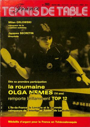 1983 03 385 FRANCE TENNIS DE TABLE
